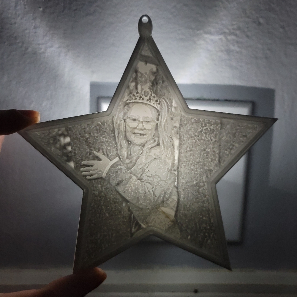 Custom 3d printed ornament